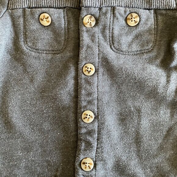 Gap Gray Sweatshirt Romper Boys' 6-12 Months - Picture 5 of 10